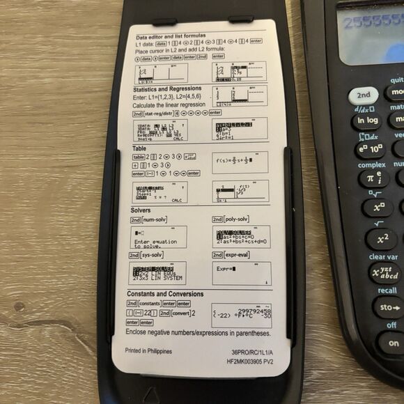 Texas Instruments TI-36X Pro Scientific Calculator College Math Physics Tested ! - Picture 7 of 11